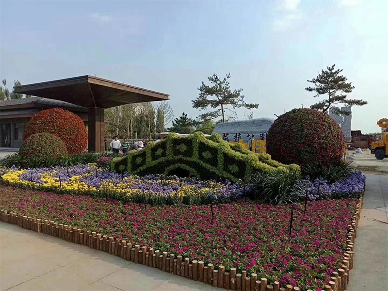 五色草造型烟台工程