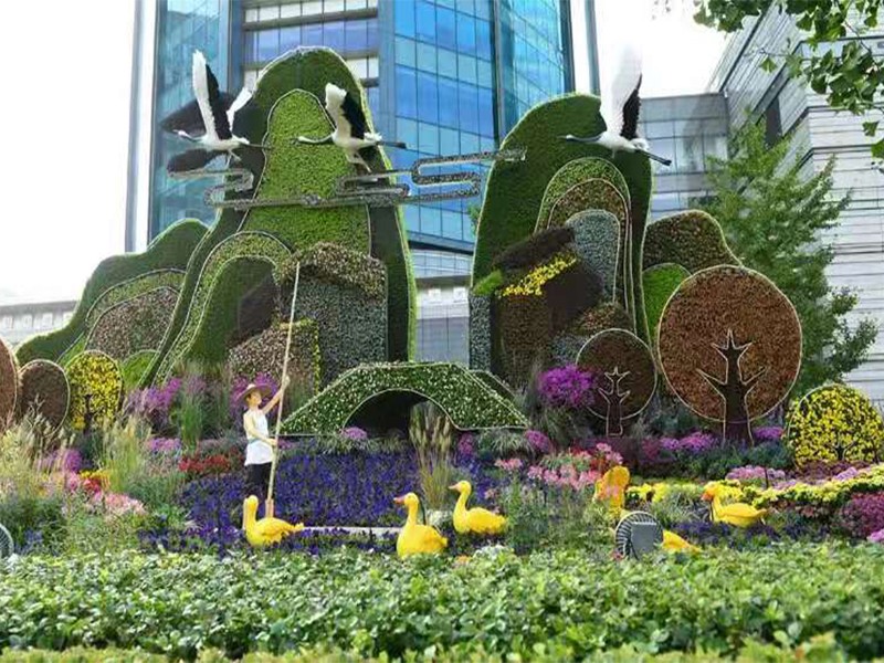 五色草造型烟台工程